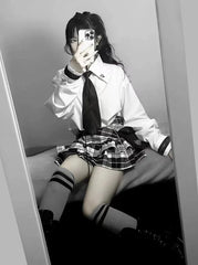 Harajuku Anime School Girl Plaid Mini Skirt
