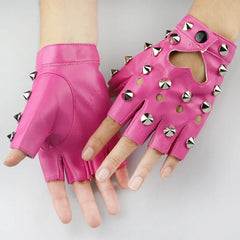 Half Finger Leather Gloves