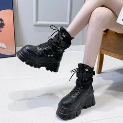 Punk Platform Motorcycle Boots