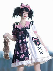 Harajuku Gothic Contrast Dress