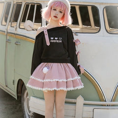 Pastel Goth Heart Sweater