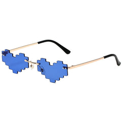 Pixel Heart-Shaped Glasses