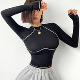 Full Sleeve Compressed Women's Sports Yoga Top