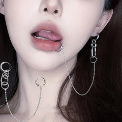 Fake Piercing Lip Clip Earring