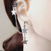 Star Chain Earrings