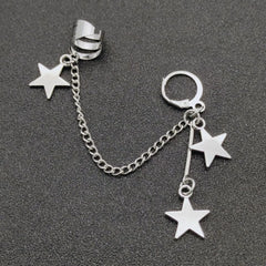 Star Chain Earrings