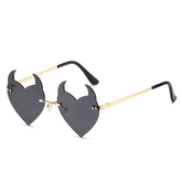 Devil Heart Shaped Glasses