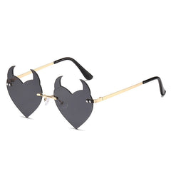 Devil Heart Shaped Glasses