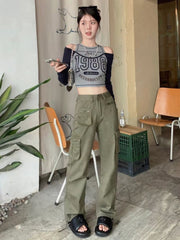 Y2k Vintage Off Shoulder Top