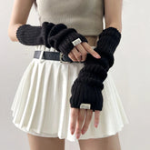Y2K Knitted Arm Warmers