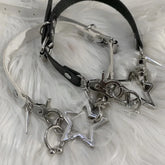 Y2K Gothic Star Choker