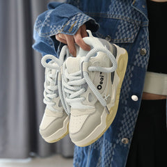 Aesthetic Korean Platform Sneakers