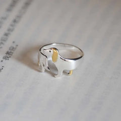 Kawaii Dog Open Ring