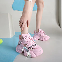 Metallic High Platform Sneakers