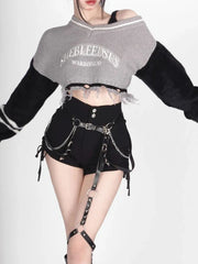 Vintage Cropped Sweater Y2K