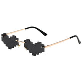 Pixel Heart-Shaped Glasses