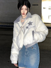 Harajuku Cropped Fluffy Y2K Jacket