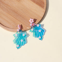 Kawaii Ghost Transparent Earrings