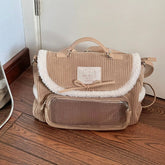 Cute Corduroy Messenger Bag