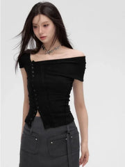 Korean Slim Crop Top