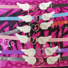 Y2K Angelic Heart Choker