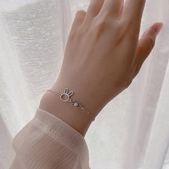 Silver Bunny Bracelet