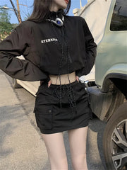 Y2K Techwear 2 Piece Set