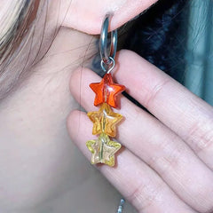 Kawaii Rainbow Star Earrings