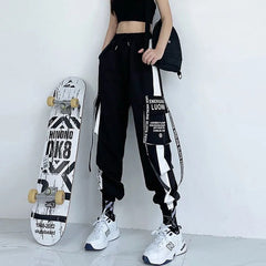 High Waist Techwear Cargo Pants