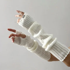Y2K Knitted Arm Warmers