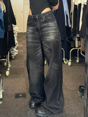 Vintage Black Wide Jeans