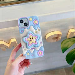Kawaii 3D Star iPhone Case