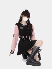 Baseball Bomber Jacket & Skirt Set