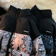 Y2K Graffiti Winter Jacket