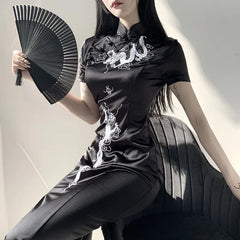 Gothic Retro Cheongsam Dress