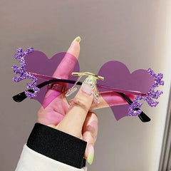 Cute Luxury Rimless Sunglasses