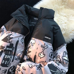 Y2K Graffiti Winter Jacket