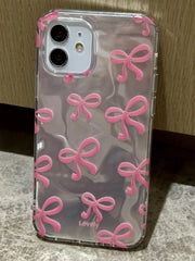 Kawaii Holographic Bow iPhone Case