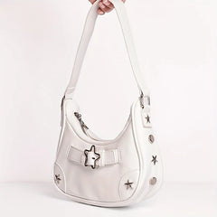 Leather Y2K Star Shoulder Bag