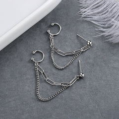Double-layer Chain Earrings