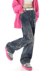 Y2K Washed Straight Jeans