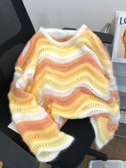 Vintage Harajuku Striped Sweater