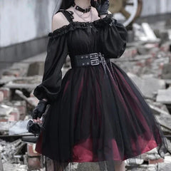 Gothic Lolita Long Sleeve Dress