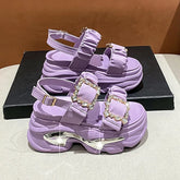 Bling Chunky Wedge Sandals
