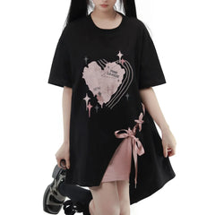 Pastel Gothic Japanese Outfit Set - Shorts, Pants & Tops