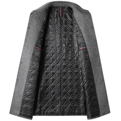 Apollo - Men's Mid Wool Collared Coat
