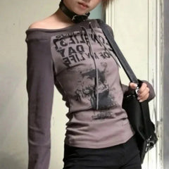 Y2K Vintage Longsleeve Top