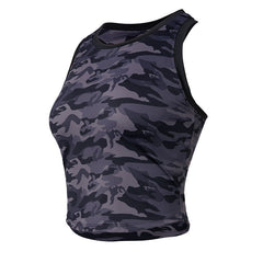 Camo Slim Fit Women's Sports & Fitness Top