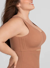Airy Zero V-Neck Bra Cinnamon Plus