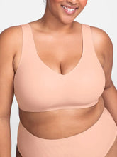 Airy Zero V-Neck Bra Rose+Tan Plus